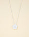 Flower Diamond-Accented Sterling Silver Necklace - Zafari Studio Jewelry